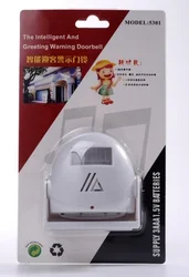 Hot Selling Customized Musics Wireless Motion Sensor Detector Entrance Alarm Welcome Doorbell for Shops