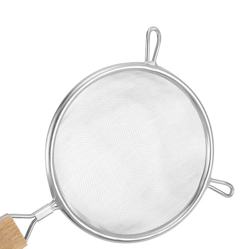 FUTIAN High Quality Stainless Steel Slotted Spoon Kitchen Drain Noodles Fried Hot Pot Mesh Strainer Accessory Oil Leak Filter