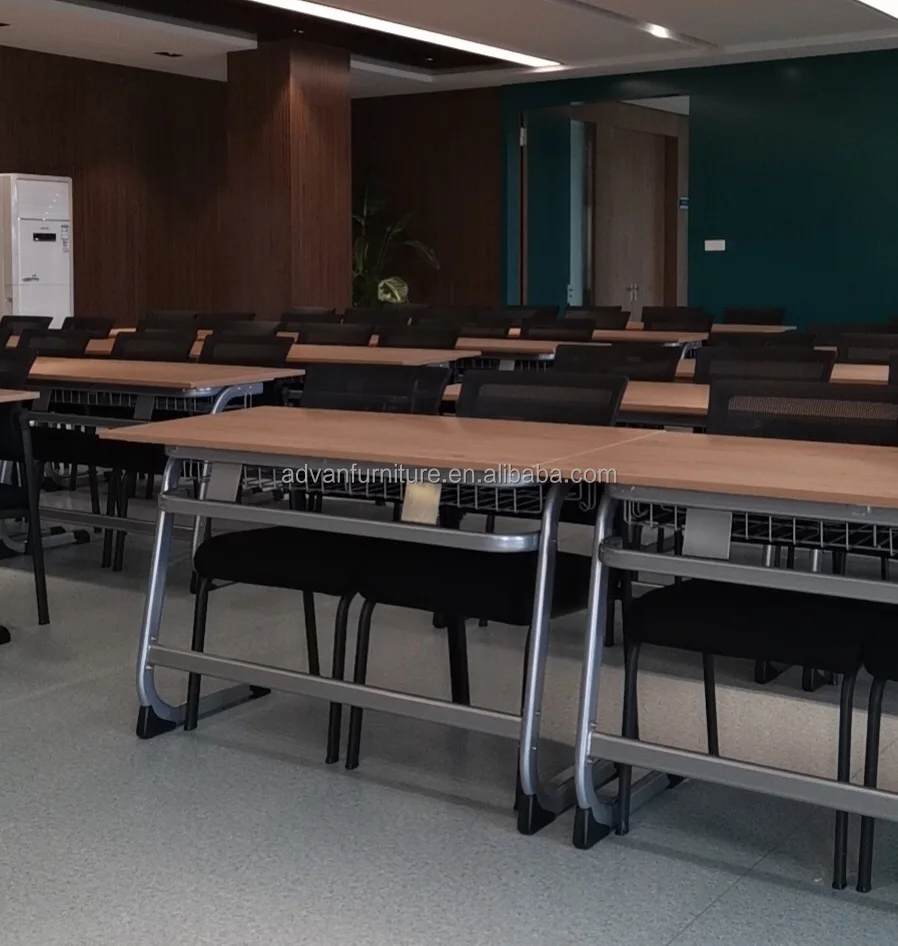 School Furniture Supplier Double Metal Plastic Student Desk And Chairs classroom furniture school