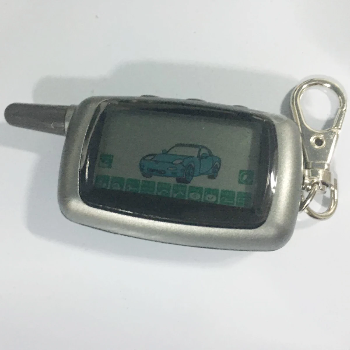 Russian version A9 2-way LCD Remote Control Key Chain  keychain suitable For starline Two Way Car Alarm System A9 Twage Fob