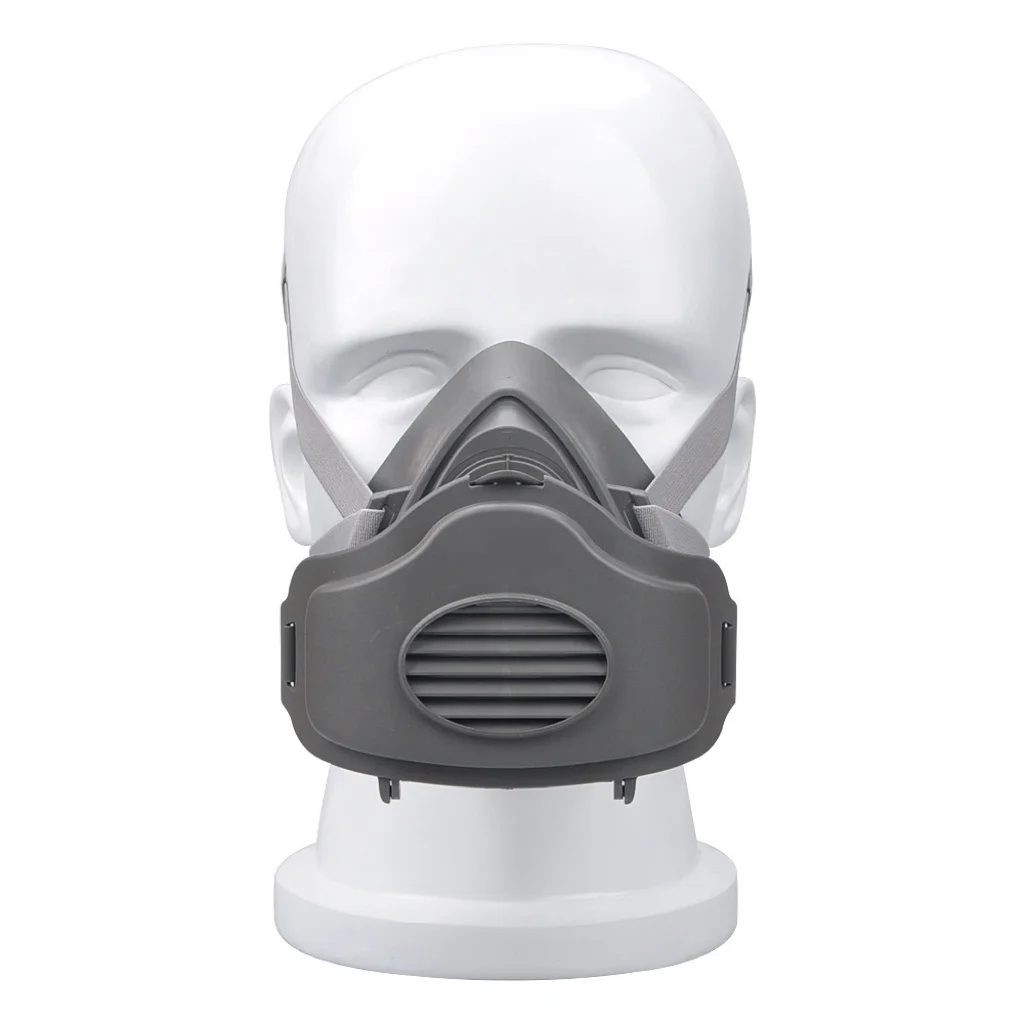 3200 3700 Set  Half Face Gas Dust Mask Reusable Half Mask Chemical Silicone Respirator Anti Air Pollution