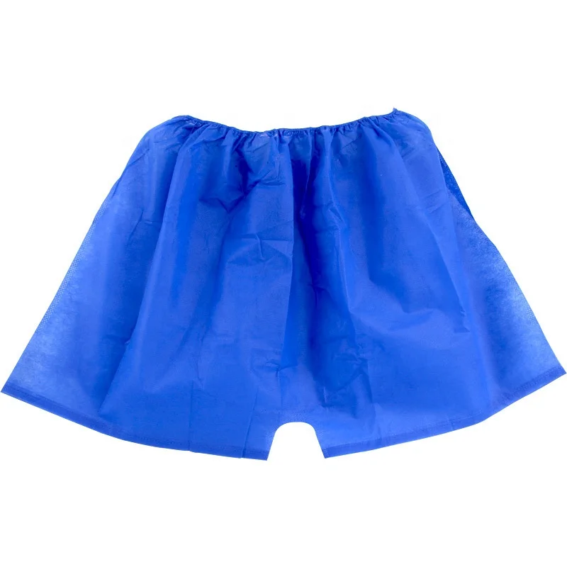 Promotional Men Custom PP Non Woven Fabric Disposable Single Use Travel Business Trip Disposable Underwear Pants boxer shorts