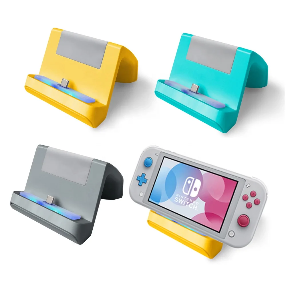 SUNDI портативный игровой консоли зарядная док-станция для N-Switch Lite Кабель с разъемом USB типа C зарядки портативное зарядное устройство Подставка