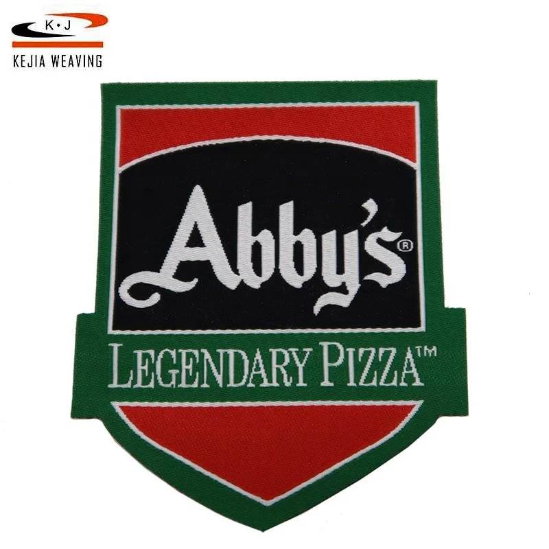 Factory  High Ranking OEM Custom Designs Woven Patch Peach for Sublimation