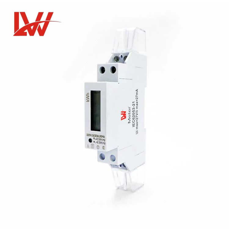 lW Energy Meter single Phase Energy Meter din Rail Meter
