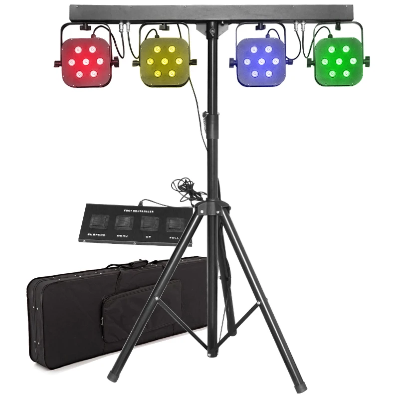 Marslite Great quality 28pcs RGB 3in1 led par 64 3 watts cob led stand flat par stage light for dj disco party
