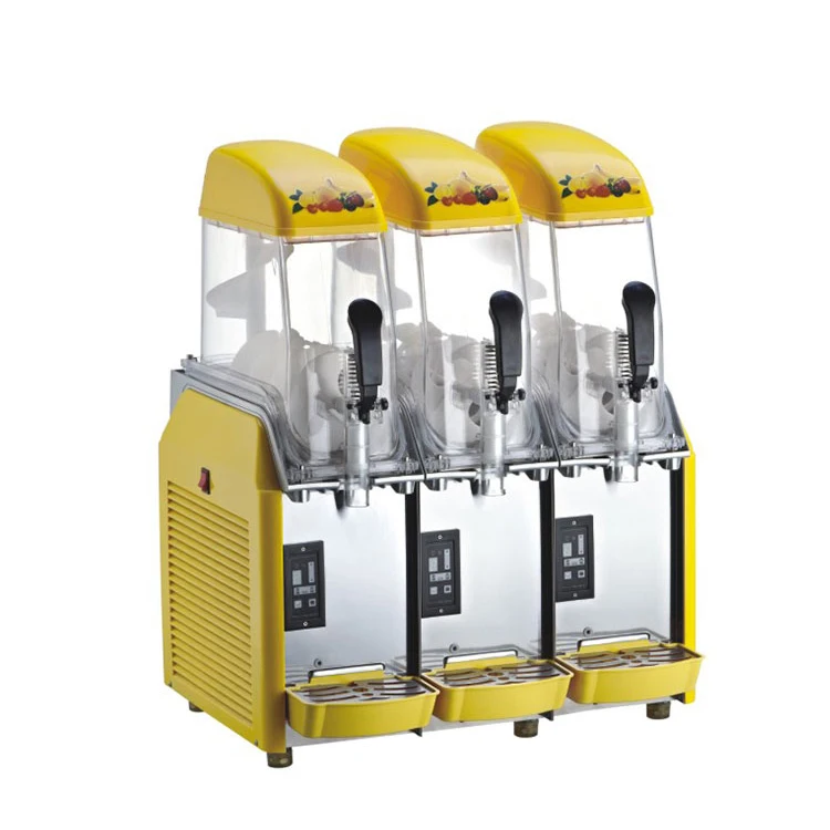 Automatic 3 Tanks Slush Machine Food Grade Cold Drink Fruit Vegetable Juicer Dispenser Beverage For Sale