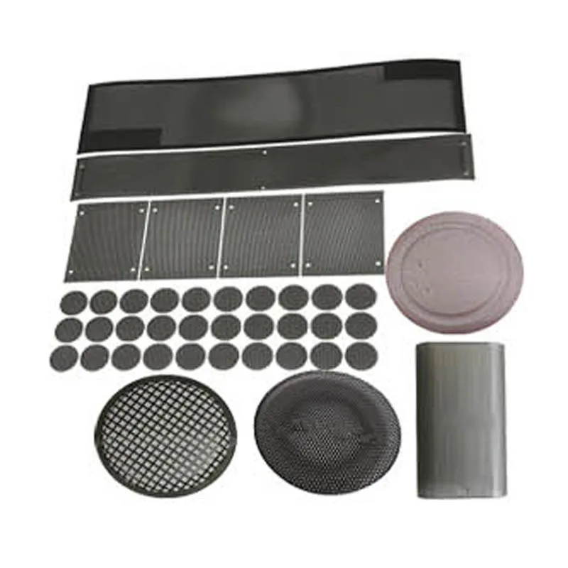 High standard custom-made different sizes of PVC PET PC material dust-proof loudspeaker grid cover