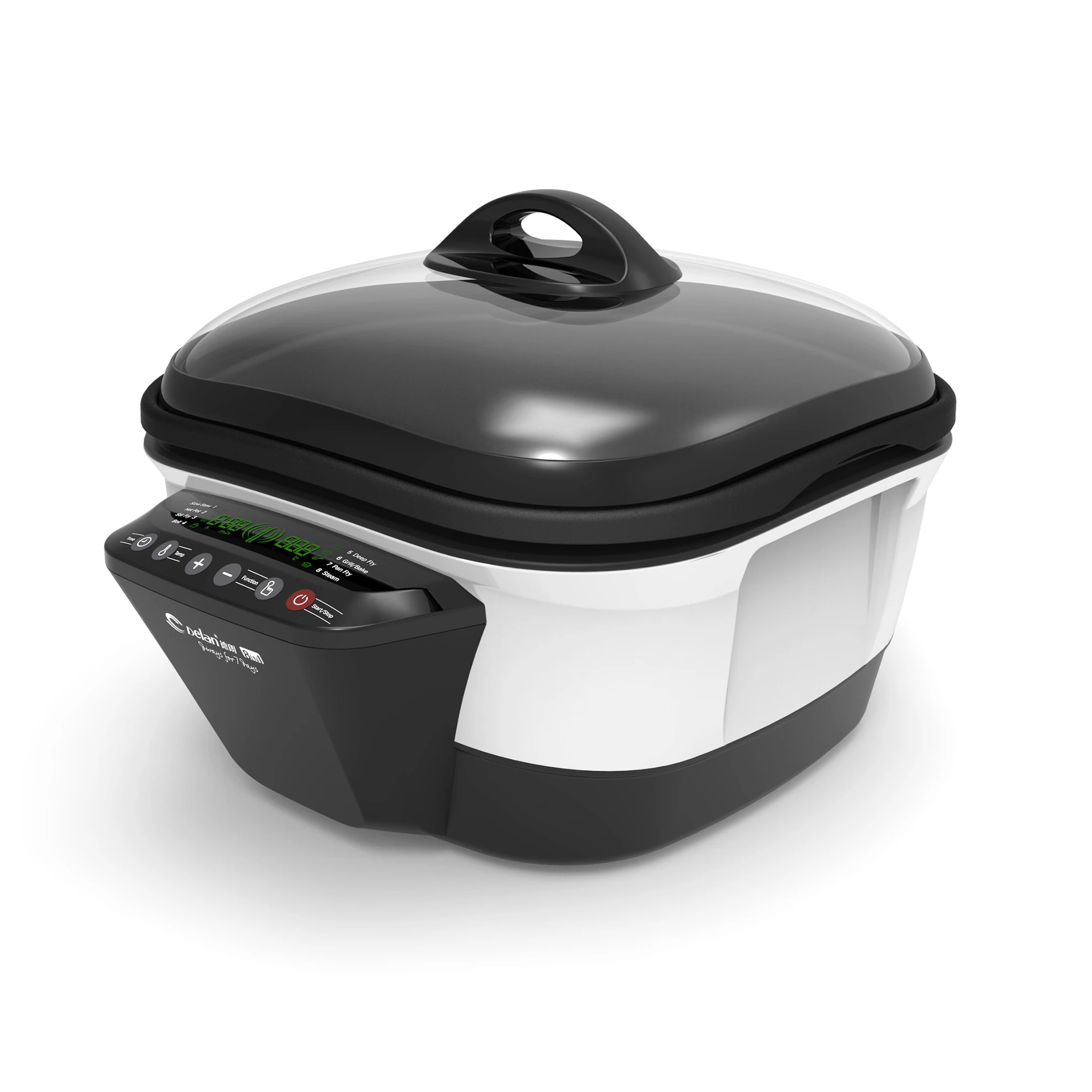 Quality assurance new design with temperature control healthy 1500w indoor household air cooker