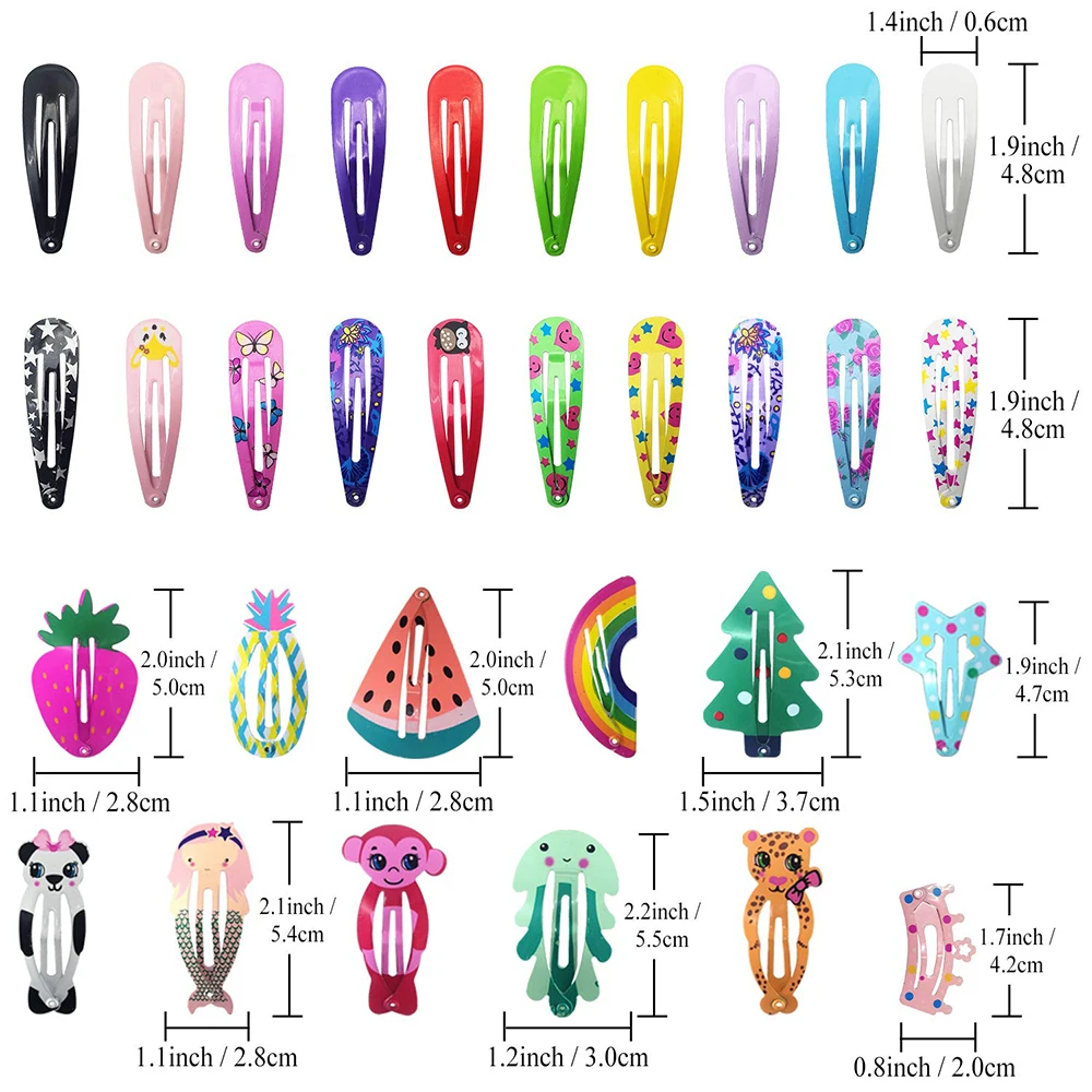 wholesale Hair Clips European and American popular cute animal Hair Pins water drop side clip for women girls children