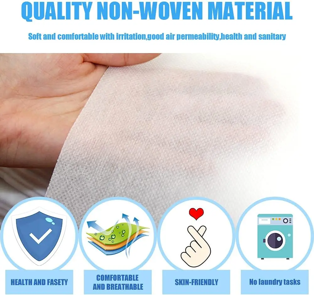 Hot Selling Customized Bed Cover Hotel Message Disposable Bed Sheet 150 x 220 white Polypropylene