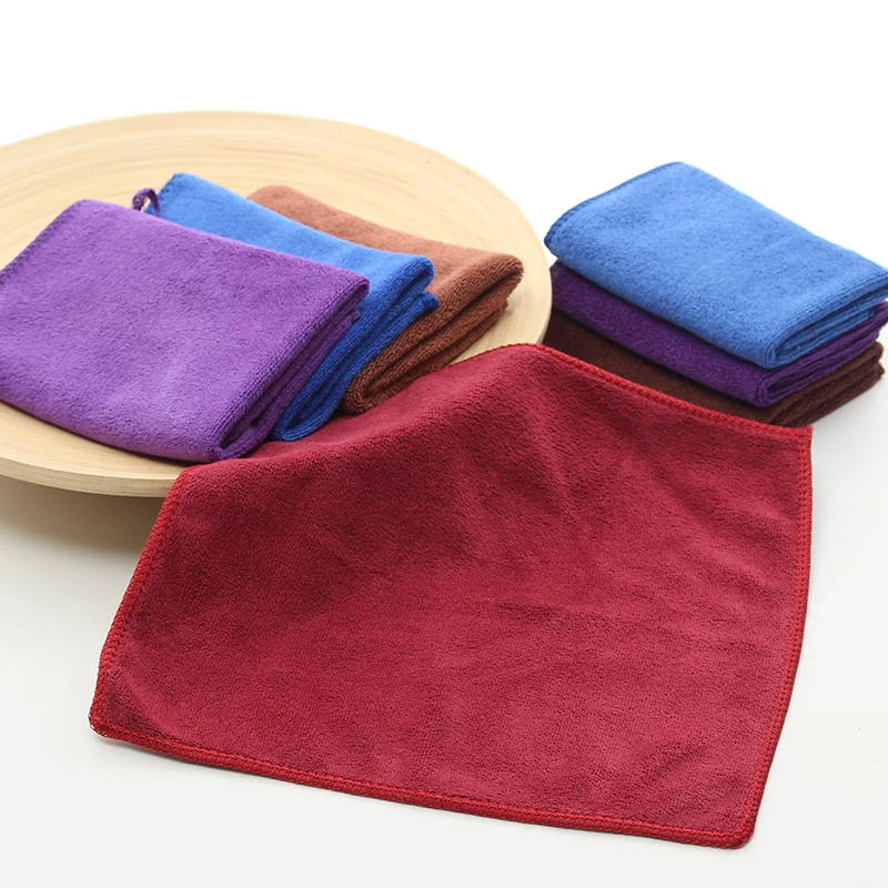 Customized logo tea dish towel set hanging printed kitchen towel