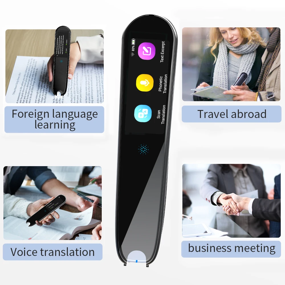 Arabic Translation Scanning Pen Portable Smart Translator with Touch Screen support 112 languages for Language Learning