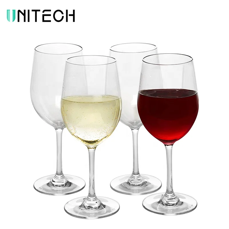 Cheap Luxury Custom Oversized Long Stem Plastic Wine Cup Big Unbreakable Wine Glasses Color Red Goblet Custom Plastic Wine Glass