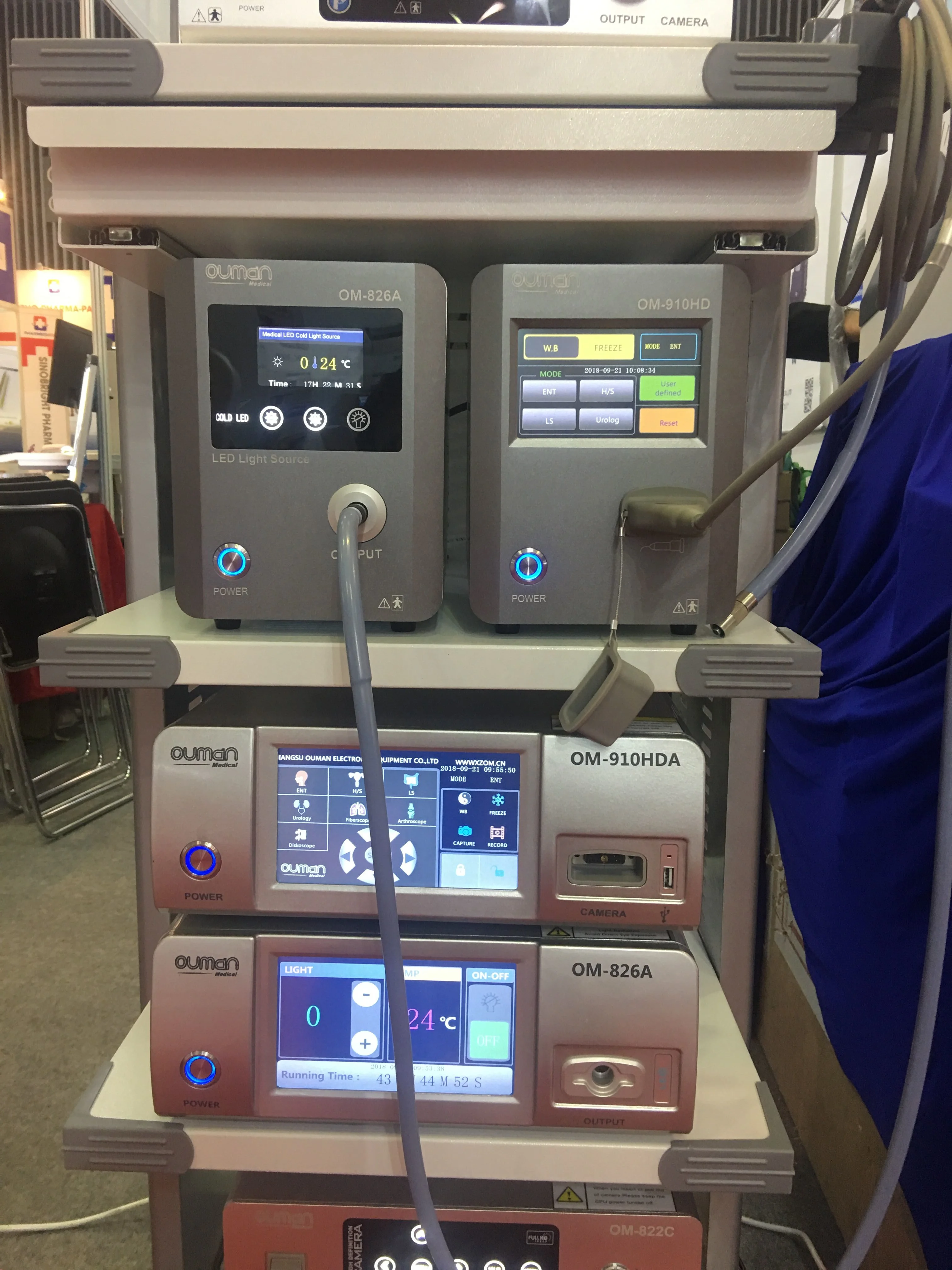 Full HD Endoscopy Camera System With Medical Cold Light Source