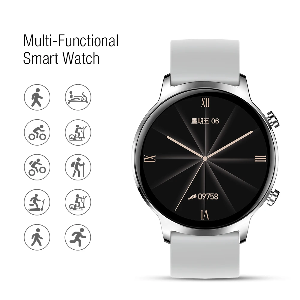 Waterproof Smart Watch for Android iOS Phone Fitness Smartwatch with Heart Rate Step Sleep Tracker for Men Women Touch Screen