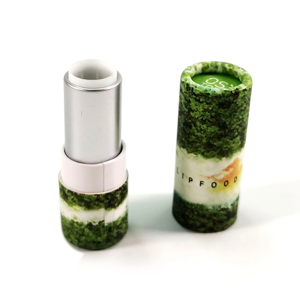 
Chinese packaging supplier lipstick sunscreen gel lotion essential oil custom round push up packing kraft paper tube cardboard 
