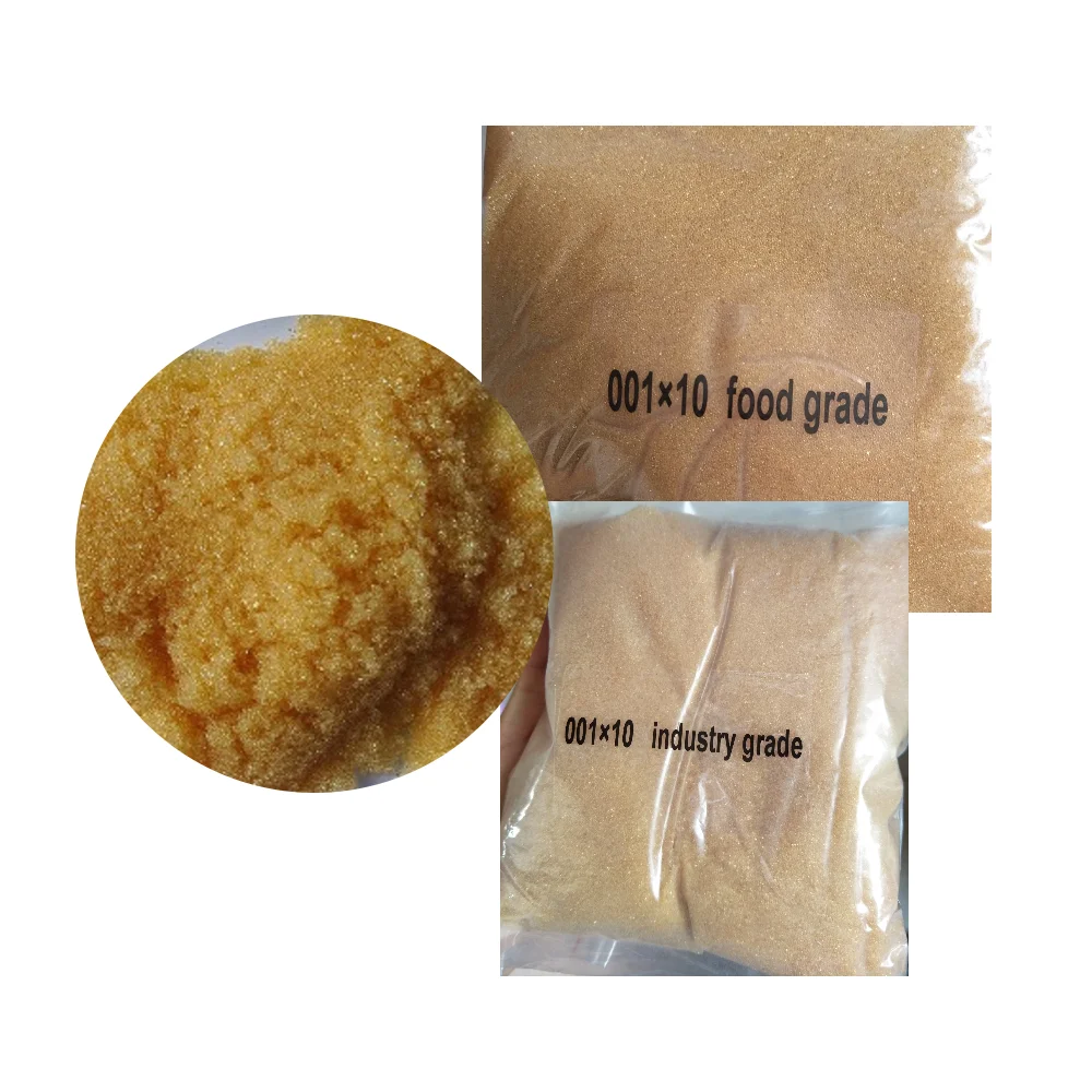 Industrial Food Grade Ion Exchange Resin Water Clearing Resin Strong Acid Cation Exchange Resin for Sugar Water