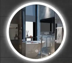 Hot Sale Round Shape LED Mirror illuminated Bath room Bath Mirrors Glass Bathroom Mirror With Led Light