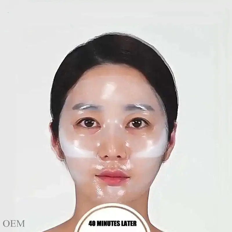 Private label Hydrogel Bio-collagen Mask Anti Wrinkle Face Firming Hydrating overnight Collagen sheet face mask