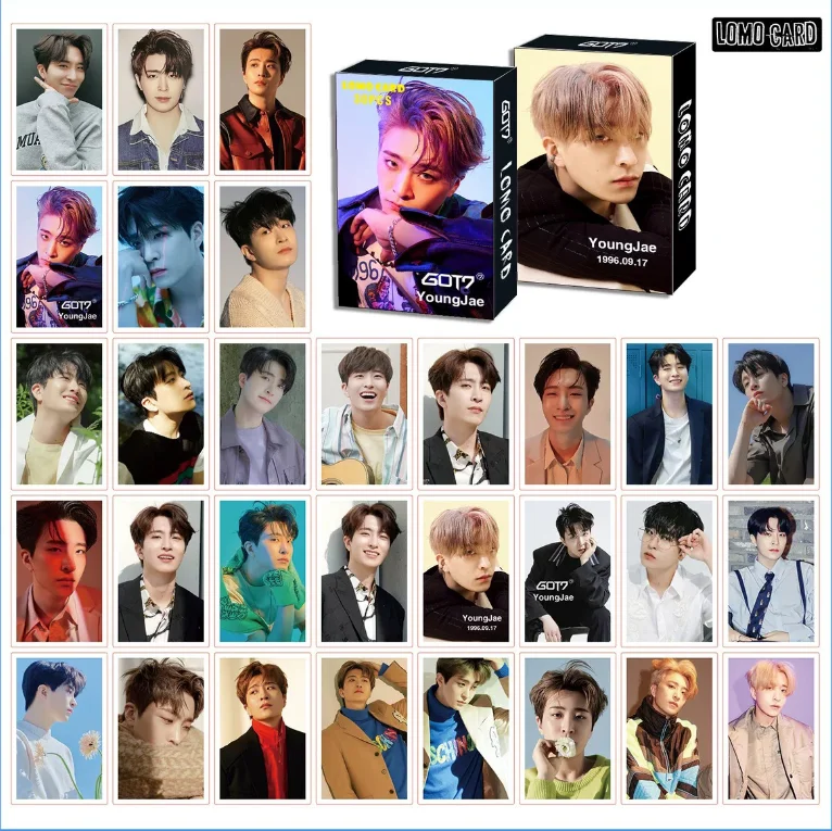 In stock new K-pop Korean star team message lomo card 55 pcs blessing photo cards