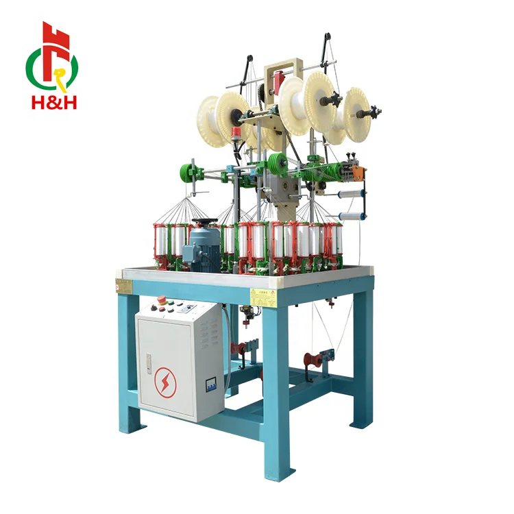 16 carrier braiding machine for jacquard looms harnesses yarn