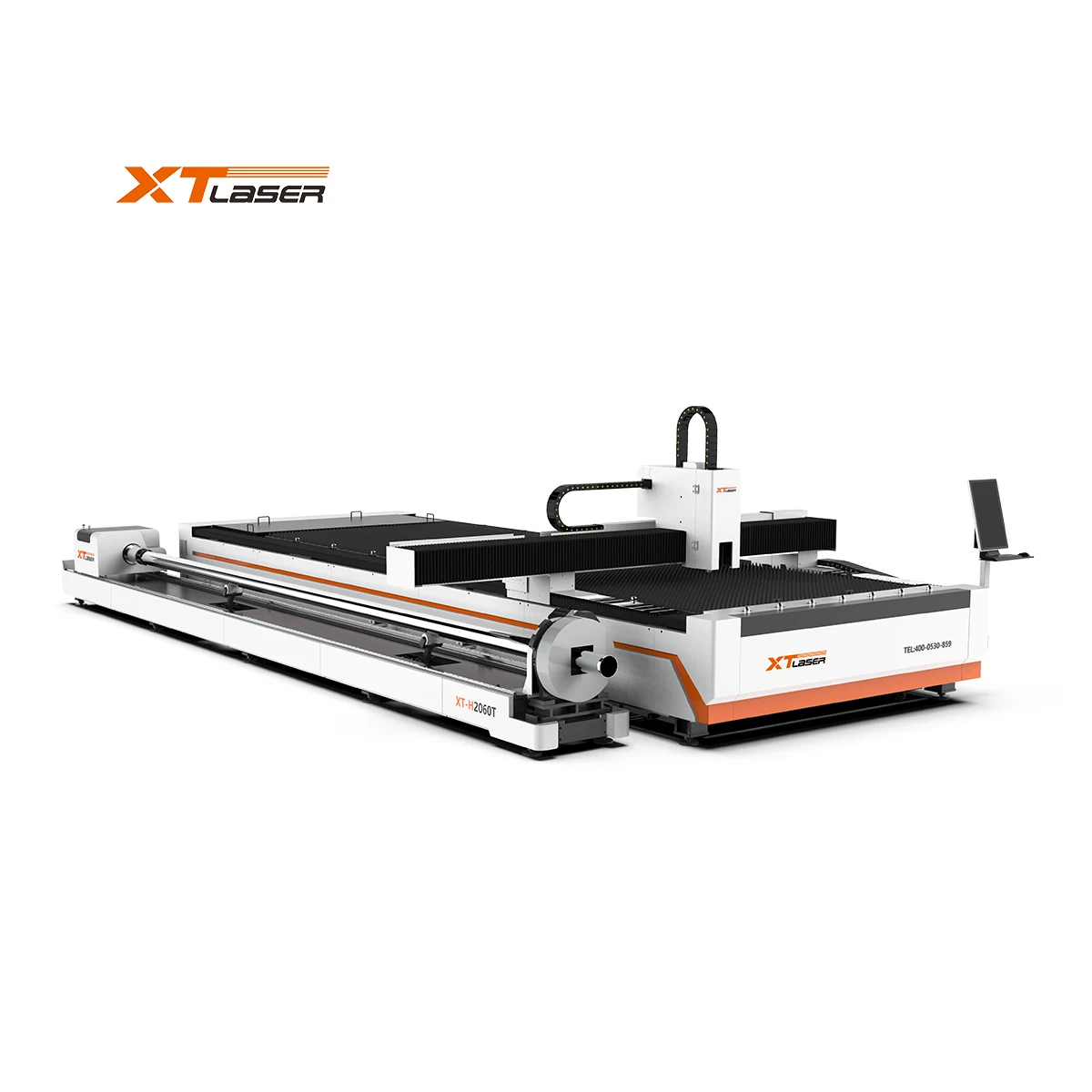 XTlaser Tube and Plate Fiber Laser Cutting  machine steel cs ss cutter 1500*3000mm Open Type