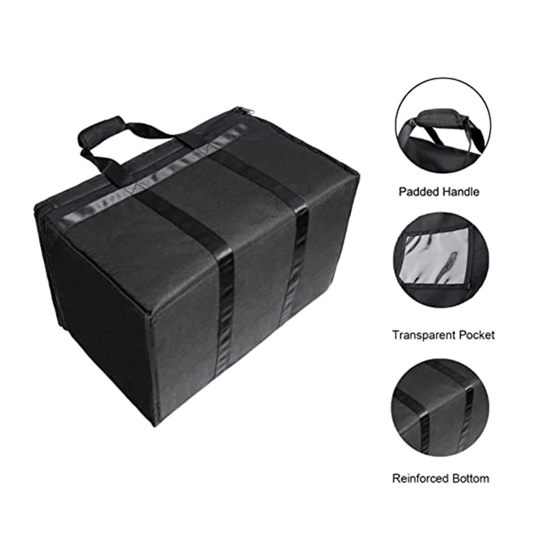 Hot sale durable insulated eco friendly large capacity thermal cooler bags for food delivery