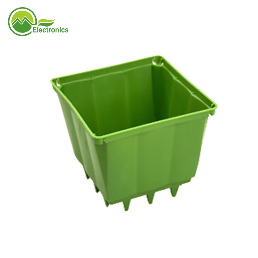 Hydroponic Garden 4inch 6inch 8inch Plastic Plant Pot Rock Wool Cube Cap with Clips