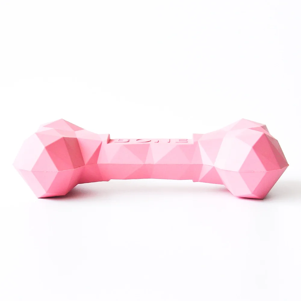 Upgraded Durable Silicone Pet Dog Chew Bone Toy for Aggressive Chewers