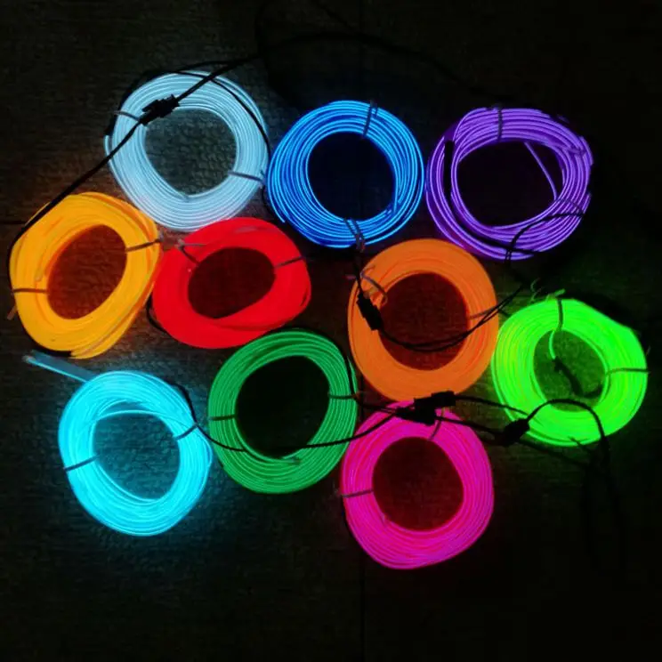 Лидер продаж 2023 новый стиль Неоновая Гибкая лента El Wire для автомобиля оптовая