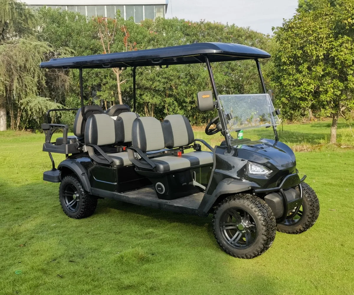 wholesale 6 Seater Gas Powered Golf Cart with off road tyres