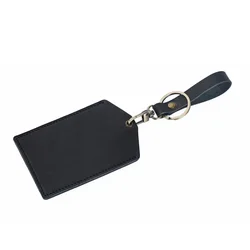 Genuine Custom School License Card Holder Crazy Horse Leather Name Card Holder Card Case