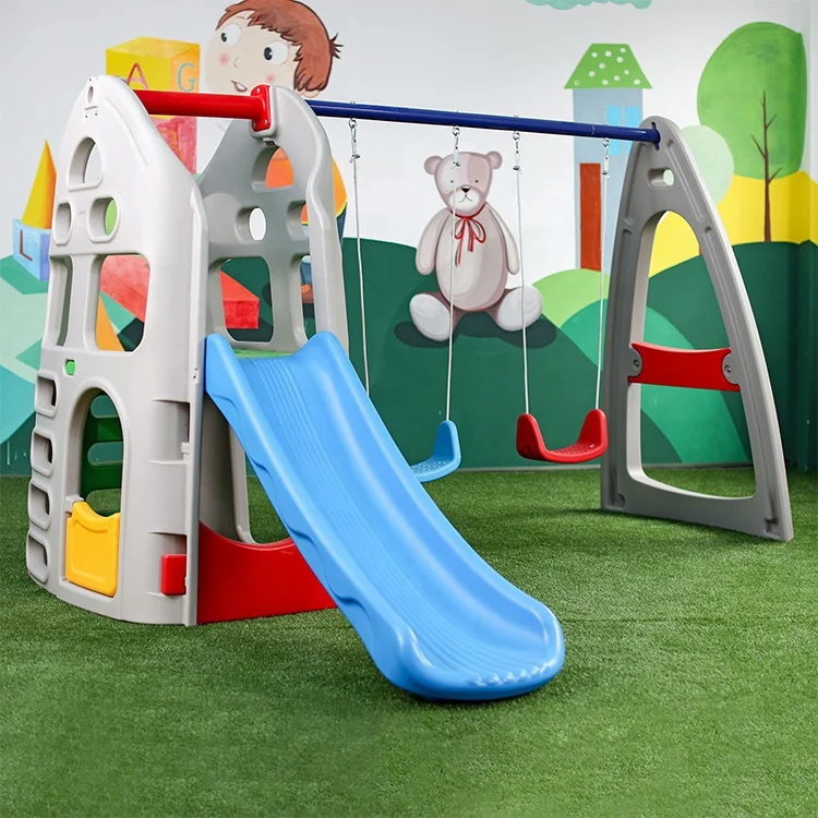 2022 Outdoor Games Kids Garden Play Plastics Children Slides Equipment