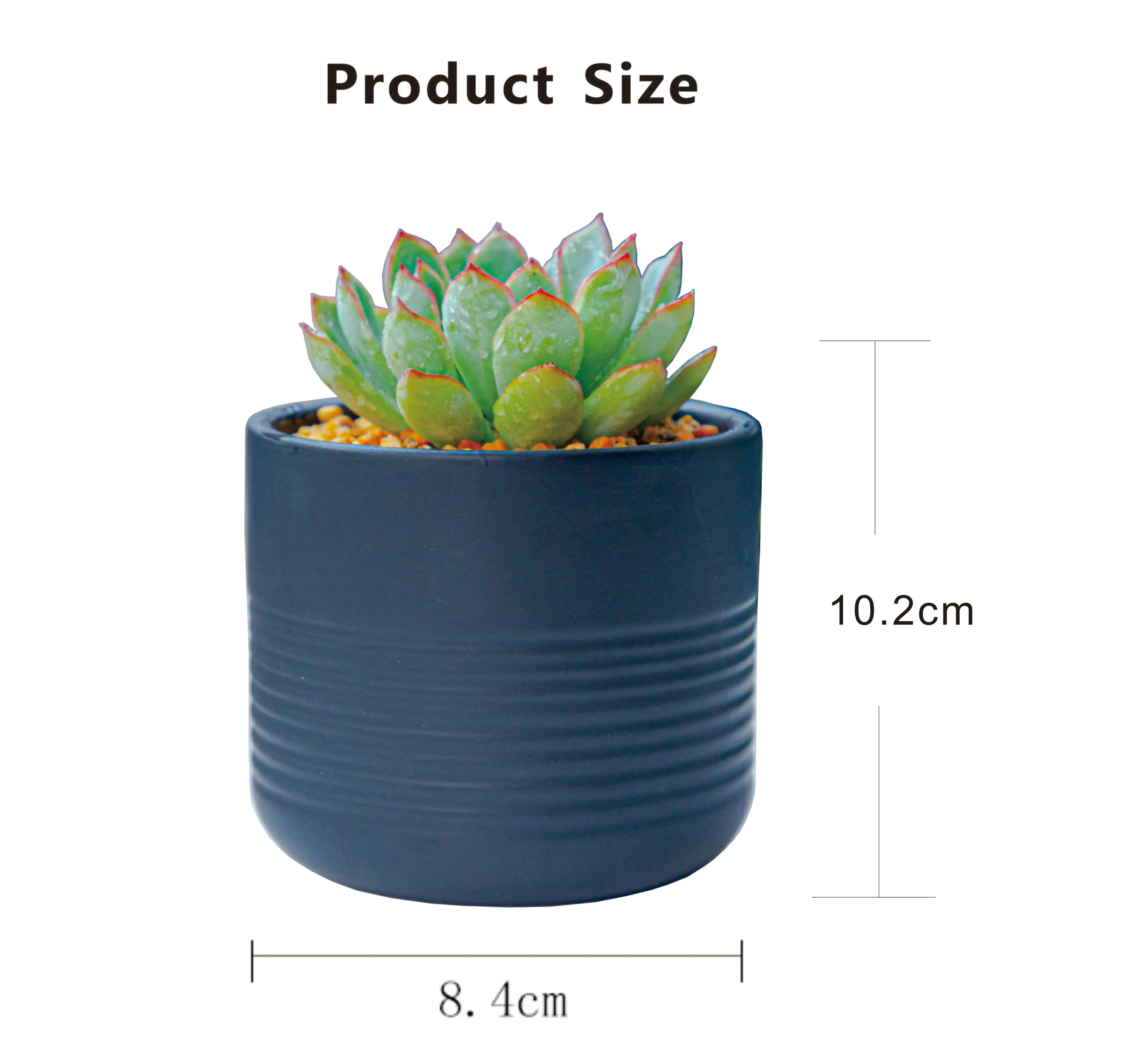 Настольная лампа в поперечную полоску дизайн керамический цветочный горшок для суккулентов