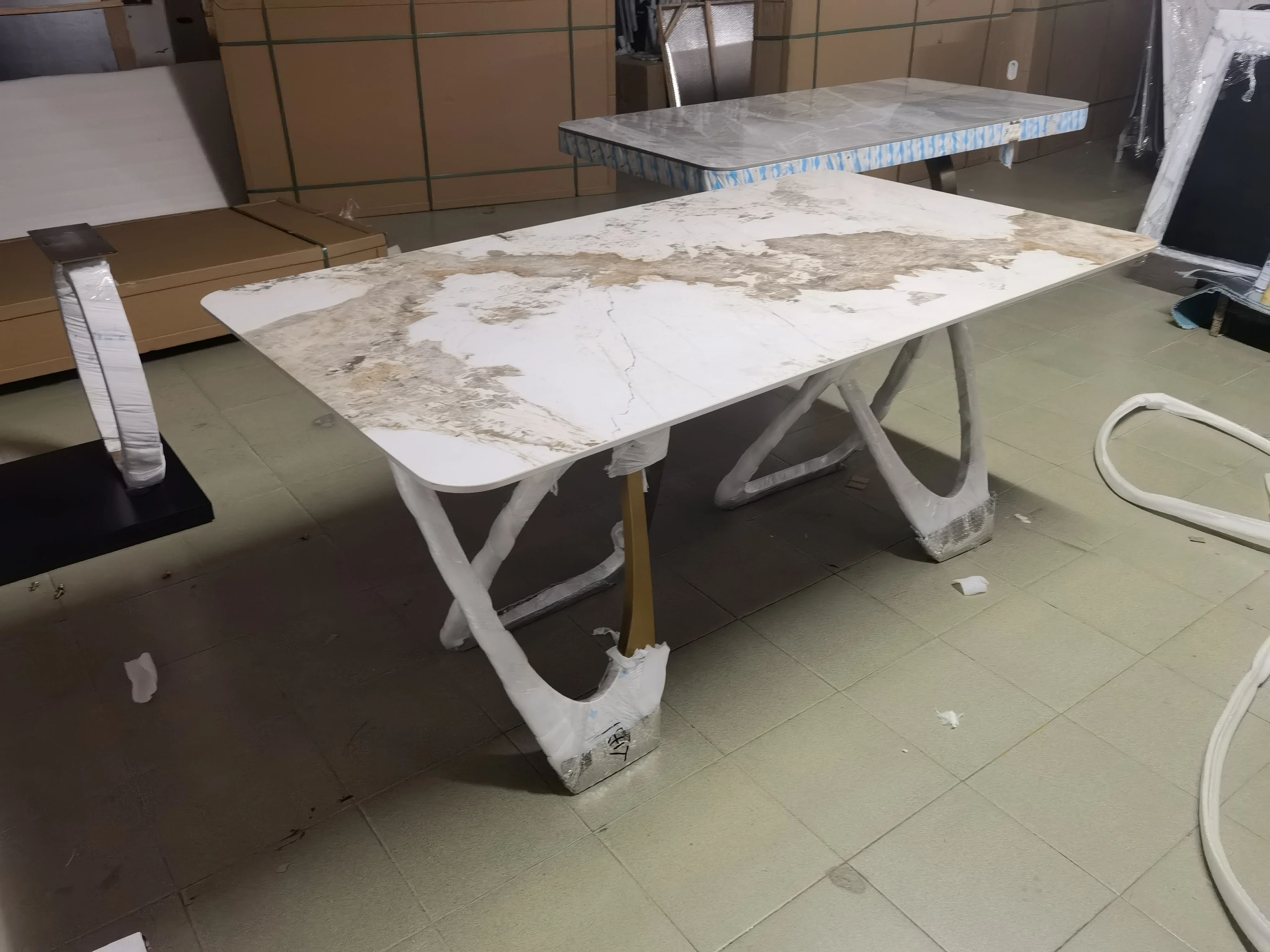 Hot Sale Customizable New Luxury Modern Dining Room Home Furniture 6 Dining Chairs dinner table with chair