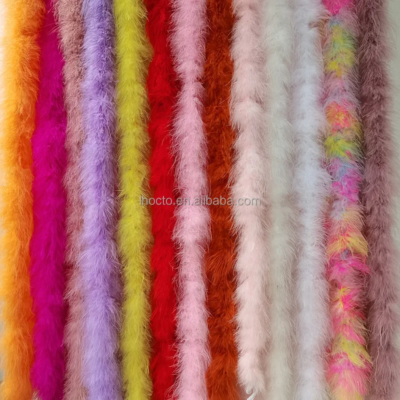 Wholesale Cheap Party Home Decoration 13g 18g 30g 40g Fluffy Turkey Fur Scarf Soft Marabou Feather Boa