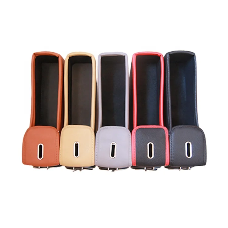 
Easy to charge car supplies storage management box storage box auto parts double USB charging seat slot storage box - buy leathe 