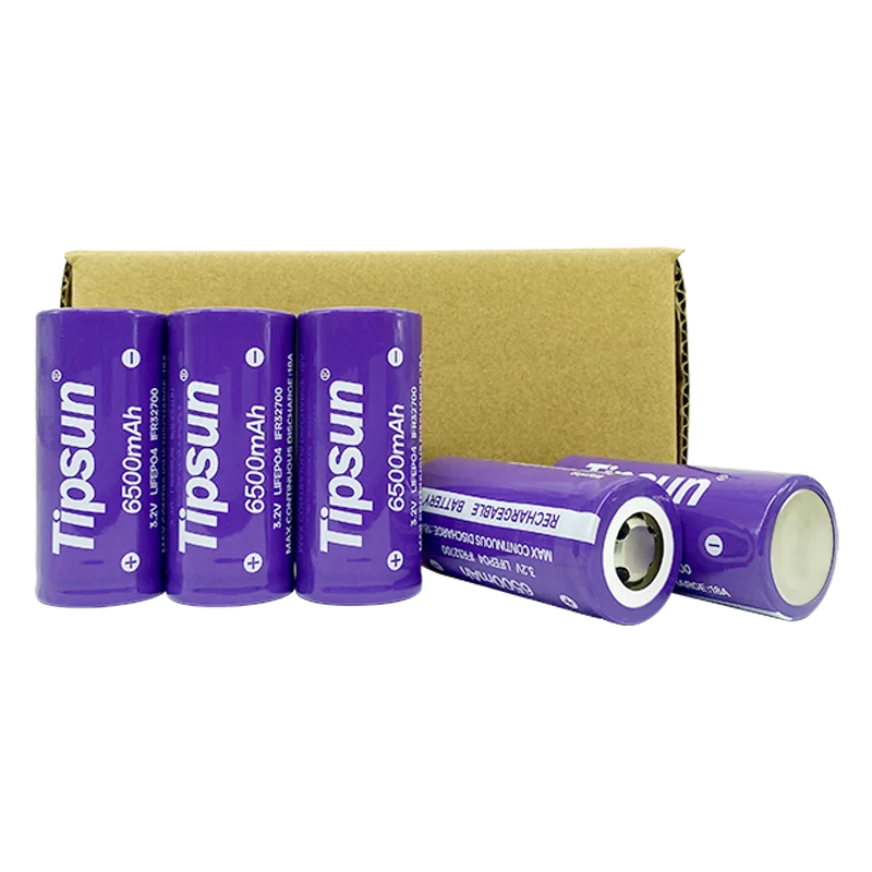 Tipsun LFP Deep cycle  high quality rechargeable Lifepo4 3.2v  32700 6500mah battery Grade A