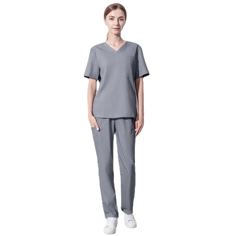 Functional Moss Green Bonsai Navy Royal Blue Black White Dtretch Male Men Unisex Jogger Uniforms Hospital Nurse Scrubs Sets