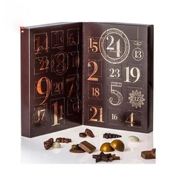 Custom Printing Christmas Advent Calendar Box For Chocolate