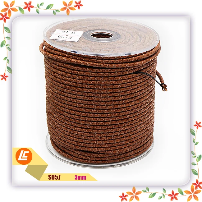
Custom Micro-Fiber Flat Leather Lace Beading Yellow Leather String 
