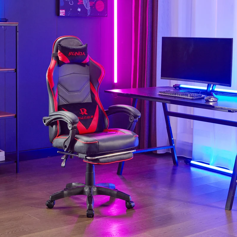Hot selling cheap can customize logo game chair Racing Ergonomics Modern comfortable Pc game LJ2 new leather office game chair