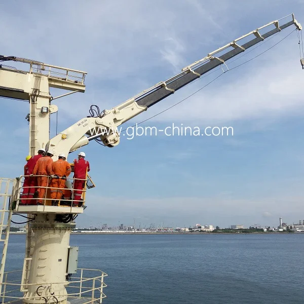 3T40M Offshore Hydraulic telescopic crane folding arm provision cranes for sale made in china
