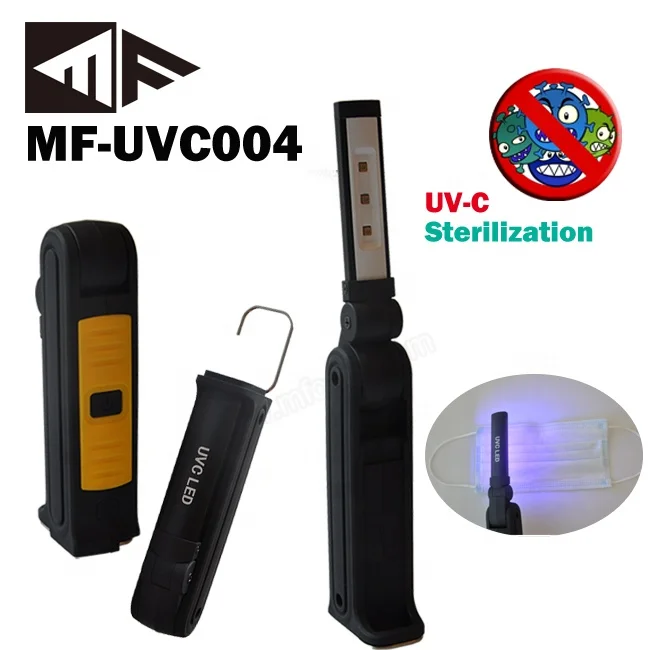 Floding Hand Held Portable Home Rechargeable Lamp Bactericidal Fast Desinfektion Led Sterilizing UVC Light