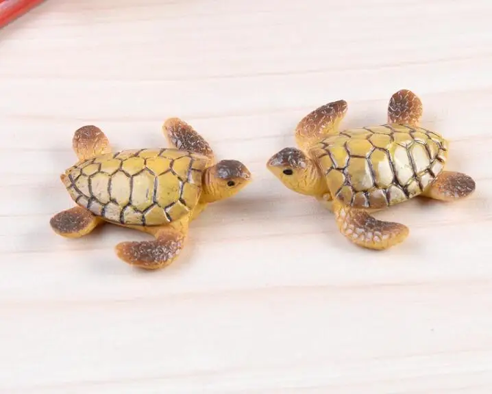 wholesale fairy garden kids toys sea animal figurines gift resin turtle