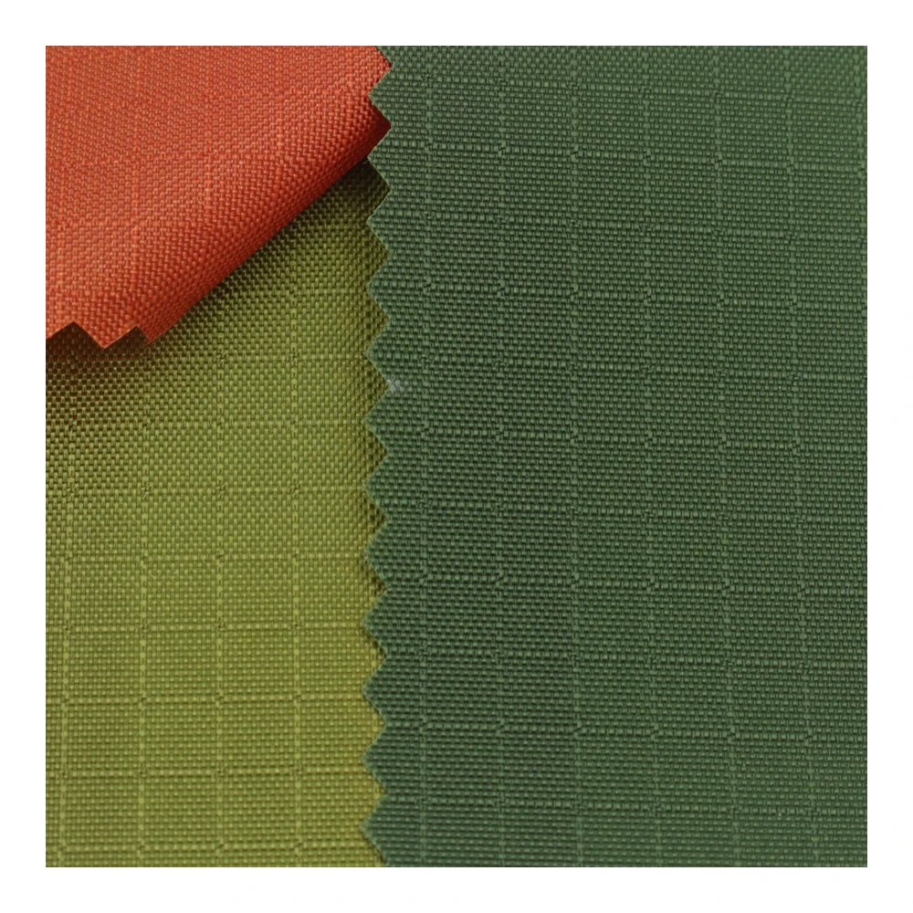 nylon oxford ripstop 210d 210 denier nylon ripstop with PU coated