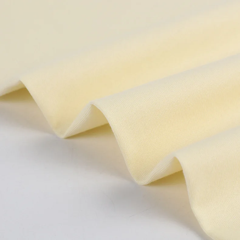 New Arrival 95% Cotton 5% Spandex  230GSM 180cm Organic Cotton Knit Ly cra Jersey Fabric for Sleepwear