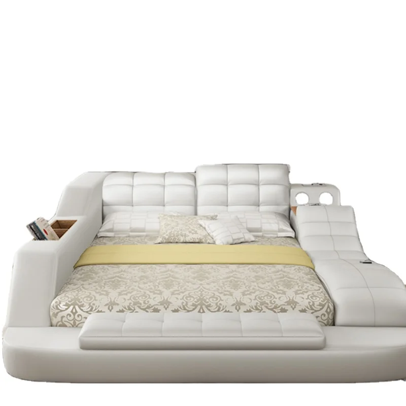 HUIJUUPIN Factory Price Tatami Bed King Size Bed Wooden Multi Function Bed