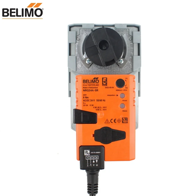 BELIMO original NRQ24A-SR  8 Nm, AC/DC 24 V 2...10 V 9 s IP54 Very fast running rotary actuator HVAC system in stock